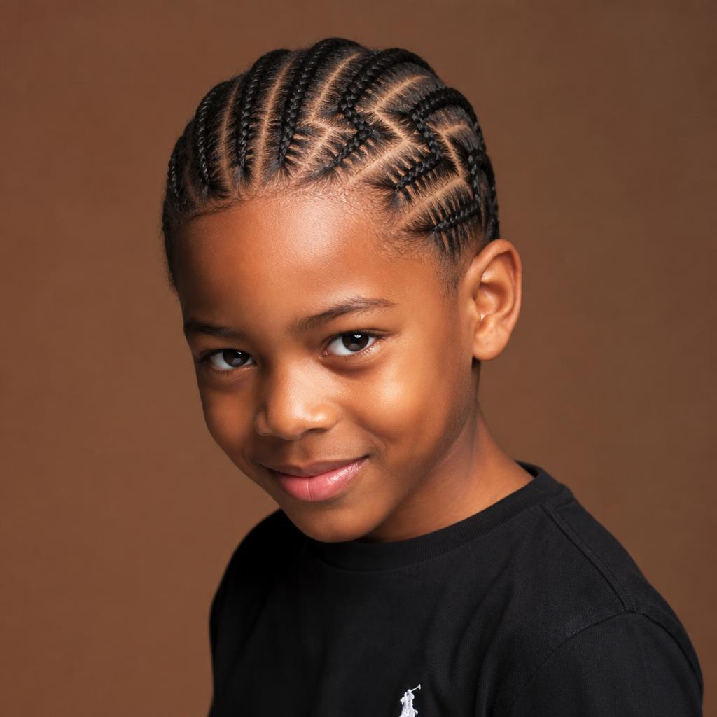 Kid's Braids — Boys Natural hairstyle